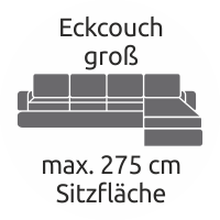 Eckcouch groß Polsterreinigung